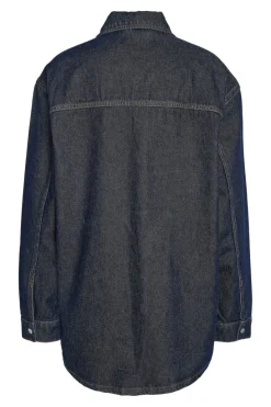 Outlet Noisy May Nmalva L/S Denim Shacket Az386Db 4532250 Dark Blue Denim