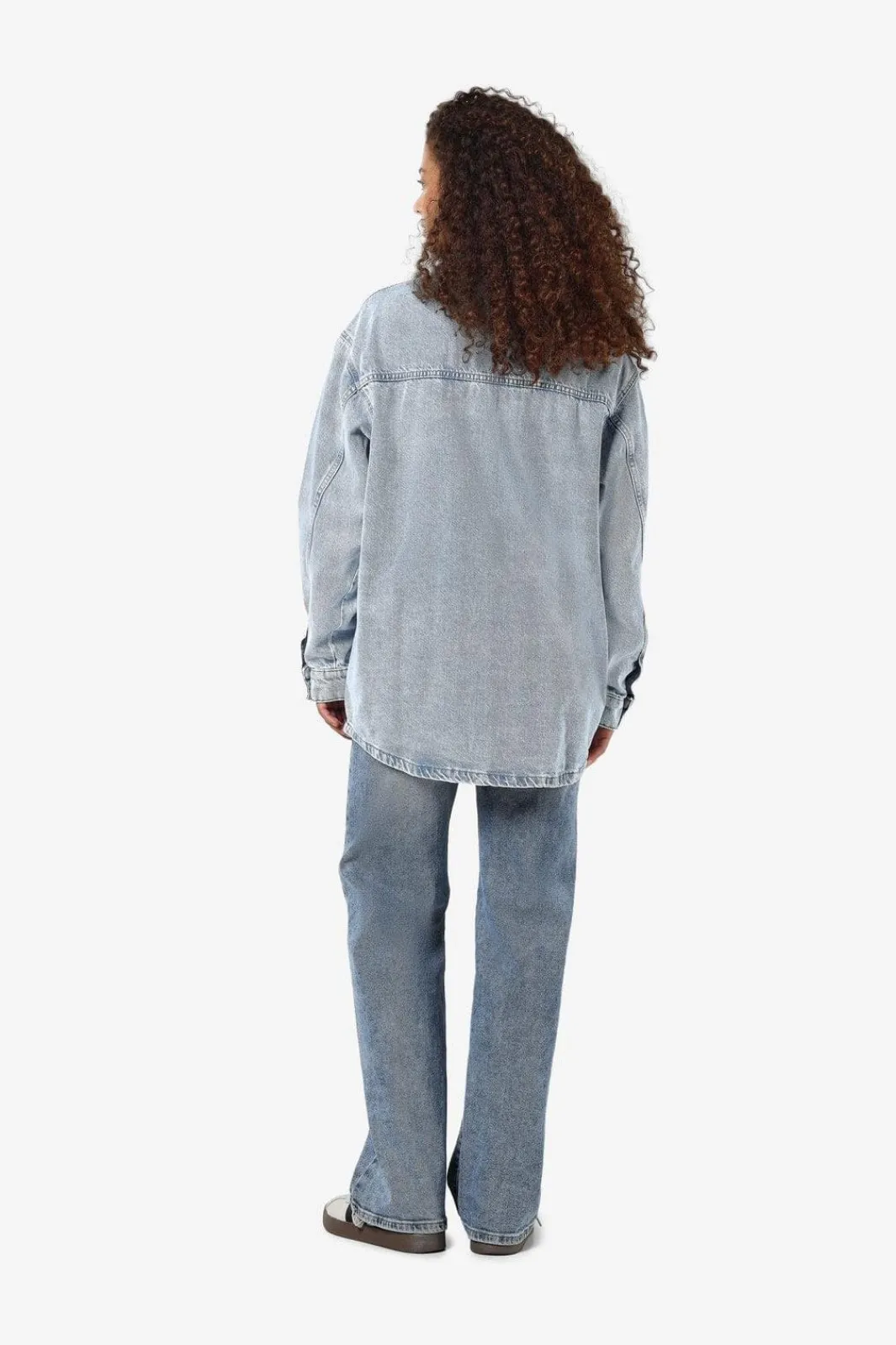 Noisy May Nmalva L/S Denim Shacket Az352Lb 4418208 Light Blue Denim
