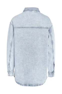 Noisy May Nmalva L/S Denim Shacket Az352Lb 4418208 Light Blue Denim