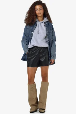 Best Noisy May Nmandy Pu Shorts 4416821 Black