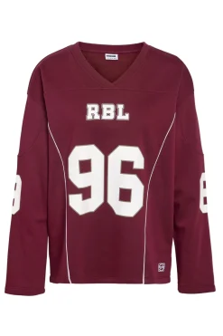 New Noisy May Nmaston L/S V-Neck Sports Sweat Fwd 4892272 Windsor Wine