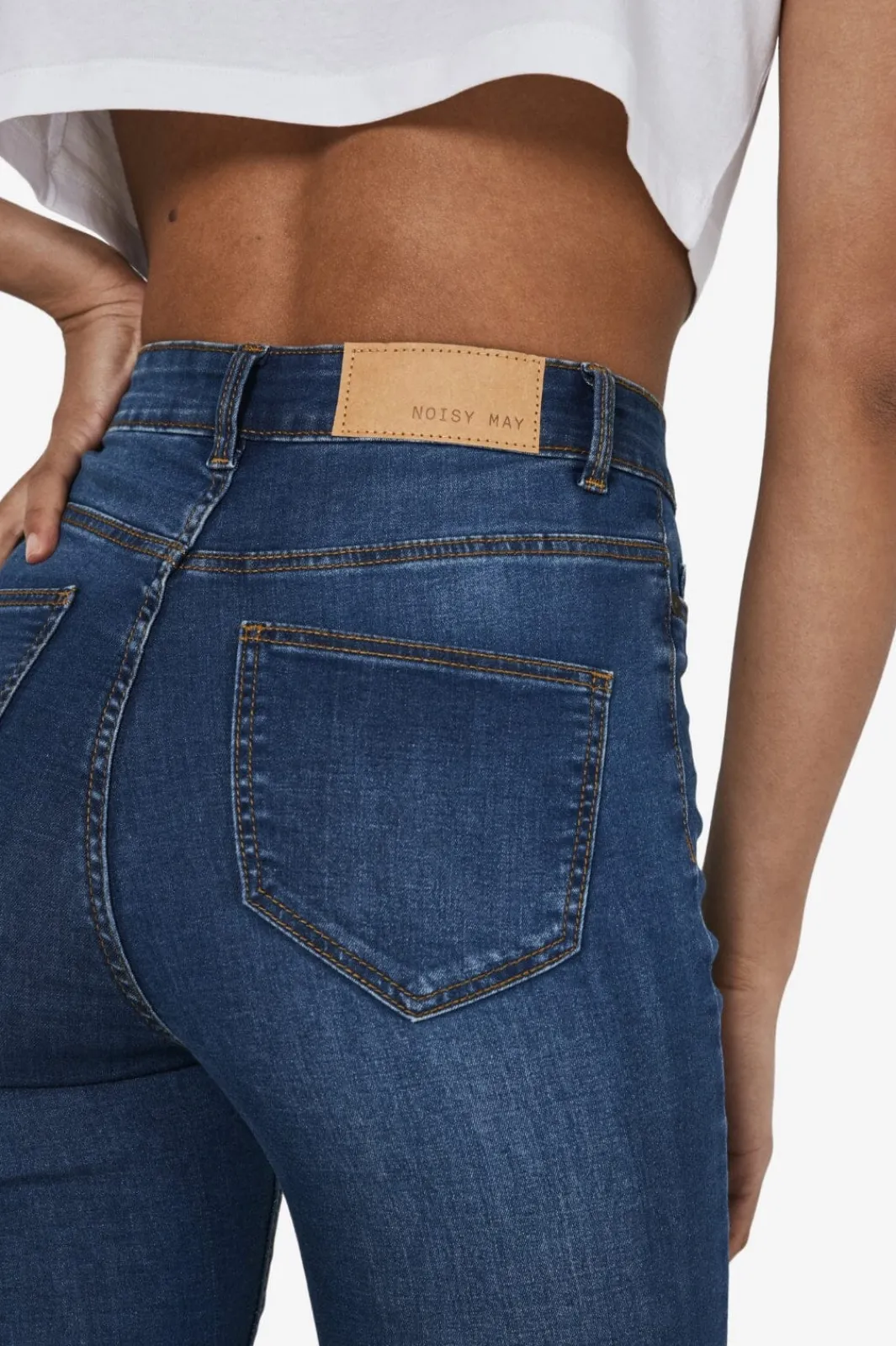 Discount Noisy May Nmcallie Skinny Blue Jeans Fwd 3110405 Medium Blue Denim