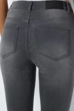 Hot Noisy May Nmcallie Skinny Vi555Mg Fwd 4760432 Medium Grey Denim