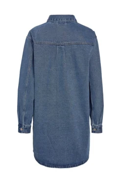Outlet Noisy May Nmdelilah L/S Regular Dress Vi564Mb 4801391 Medium Blue Denim