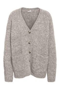 Online Noisy May Nmdolly L/S Knit Cardigan Fwd 4791858 Silver Mink