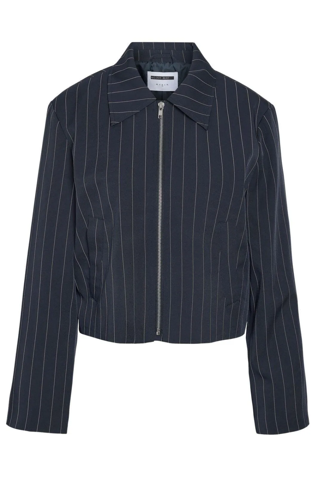 Discount Noisy May Nmella L/S Pinstripe Jacket Fwd 4896947 Navy Blazer White