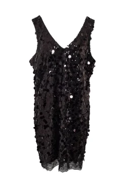 Hot Noisy May Nmelva S/L Sequin Mini Dress 4845519 Black Black Lace