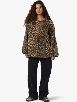 Noisy May Nmfeline Loose Teddy Jacket Fwd 4887284 Birch Leo