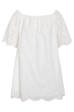 Clearance Noisy May Nmfiona Offshoulder Broderie Abk Dress 4953713 Bright White