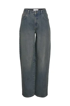 Best Noisy May Nmhazal Barrel Jeans Vi586Mb 4791941 Medium Blue Denim