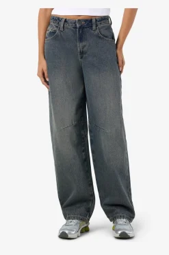 Best Noisy May Nmhazal Barrel Jeans Vi586Mb 4791941 Medium Blue Denim