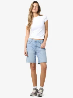 Clearance Noisy May Nmholla Nw Loose Shorts Az425Lb 4723602 Light Blue Denim