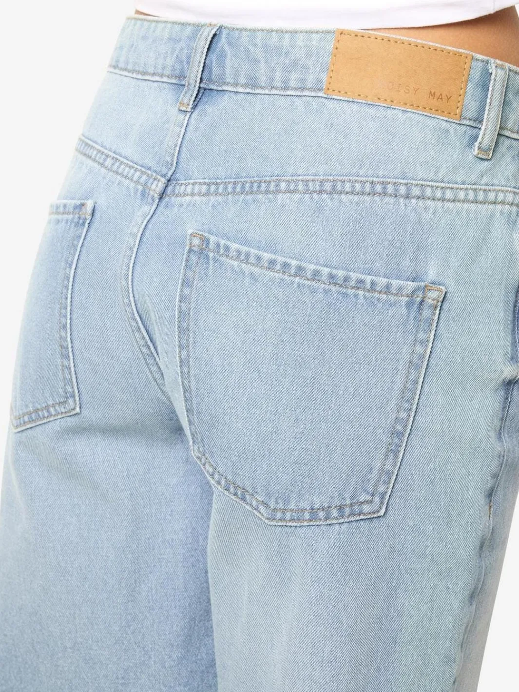 Clearance Noisy May Nmholla Nw Loose Shorts Az425Lb 4723602 Light Blue Denim