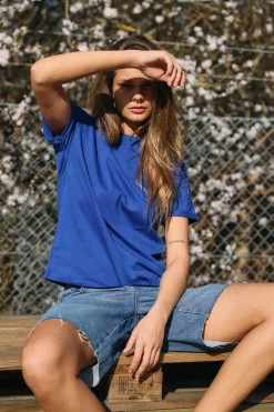 Sale Noisy May Nmholla Nw Loose Shorts Az426Mb 4723673 Medium Blue Denim