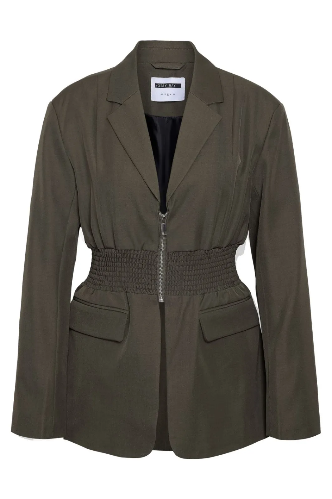 Hot Noisy May Nmiris L/S Smock Fitted Blazer 4977570 Morel Melange