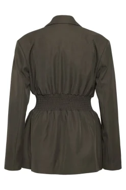 Hot Noisy May Nmiris L/S Smock Fitted Blazer 4977570 Morel Melange