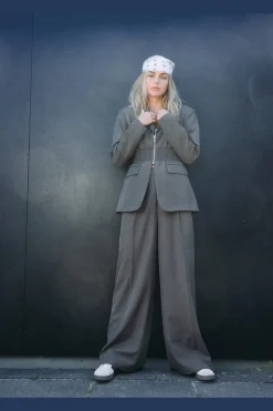 Best Noisy May Nmiris N/W Tailored Pant 4977573 Morel Melange