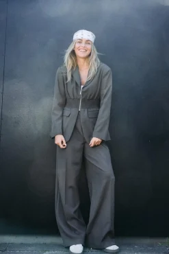 Best Noisy May Nmiris N/W Tailored Pant 4977573 Morel Melange