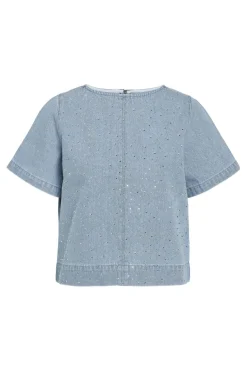 New Noisy May Nmjannel 2/4 Regular Shirt Fo088Lb 4925003 Light Blue Denim