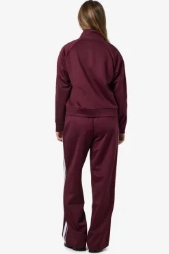 Hot Noisy May Nmjenna L/S High Neck Zipper 4837290 Windsor Wine White Stripes