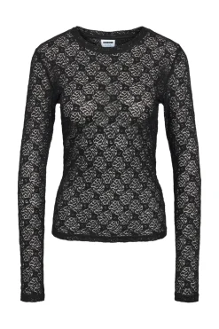 Online Noisy May Nmjudith L/S Lace Top 4793424 Black