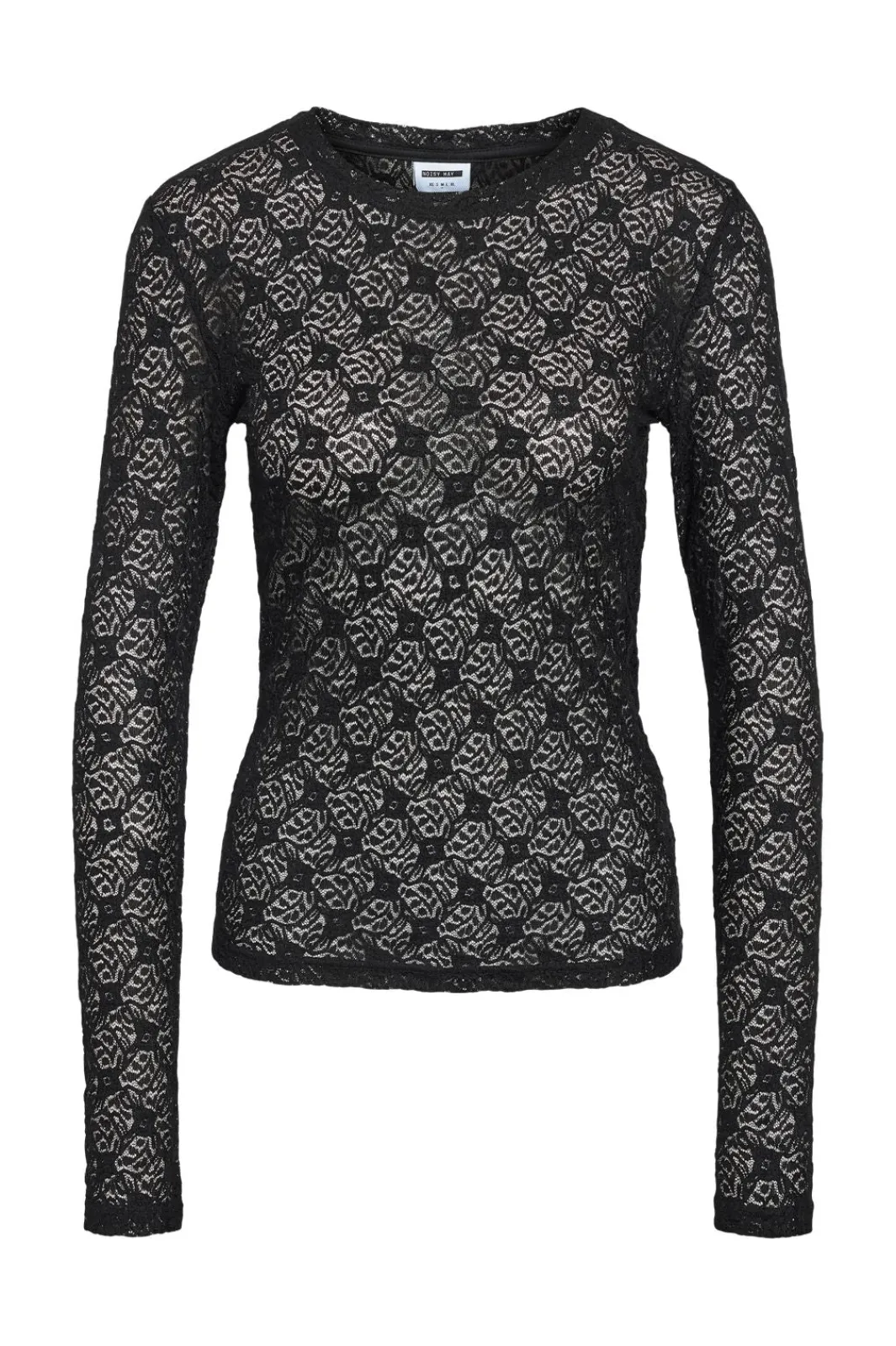 Online Noisy May Nmjudith L/S Lace Top 4793424 Black