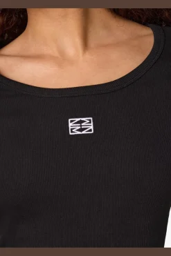 Noisy May Nmjudy L/S Embr Top 4863105 Black White Embr