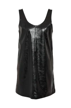 Clearance Noisy May Nmkane Pinafore Vinyl Dress 4805774 Black