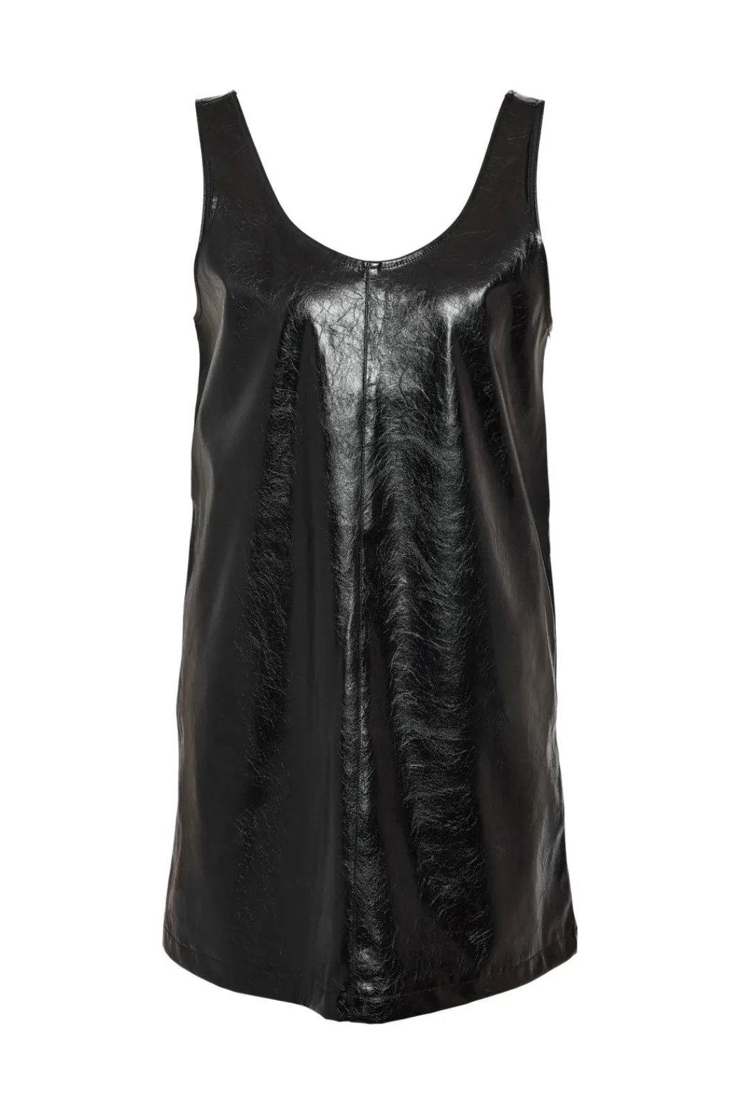 Clearance Noisy May Nmkane Pinafore Vinyl Dress 4805774 Black