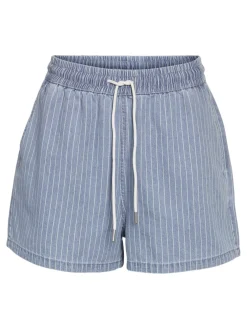 Best Noisy May Nmkatri Nw Elastic Stripe Short Bs006Lb 4724761 Light Blue Denim
