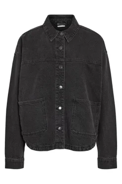 Outlet Noisy May Nmkettie L/S Reg Jcket Vi559Bl 4762548 Black Denim