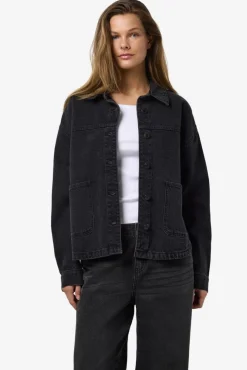 Outlet Noisy May Nmkettie L/S Reg Jcket Vi559Bl 4762548 Black Denim