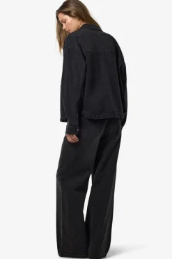 Outlet Noisy May Nmkettie L/S Reg Jcket Vi559Bl 4762548 Black Denim