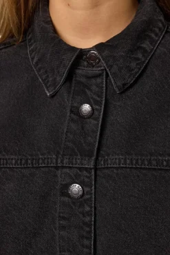 Outlet Noisy May Nmkettie L/S Reg Jcket Vi559Bl 4762548 Black Denim