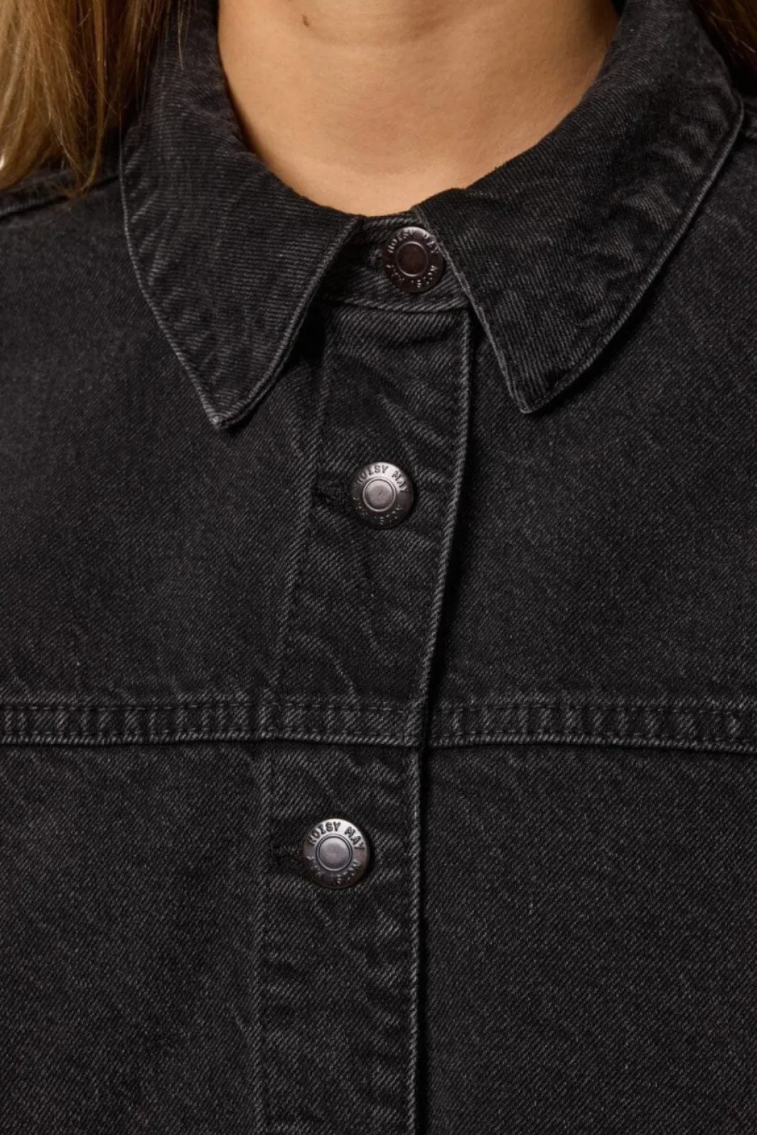 Outlet Noisy May Nmkettie L/S Reg Jcket Vi559Bl 4762548 Black Denim