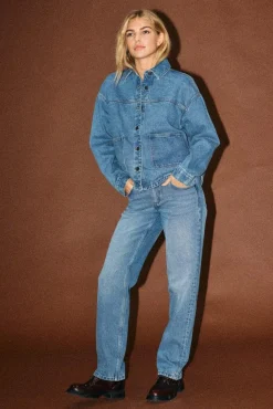 Best Noisy May Nmkettie L/S Reg Jcket Vi557Mb 4762456 Medium Blue Denim