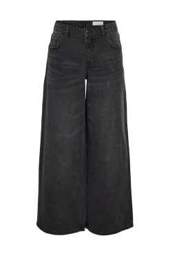 Hot Noisy May Nmkettie Nw Wide Leg Jeans Vi559Bl 4762654 Black Denim