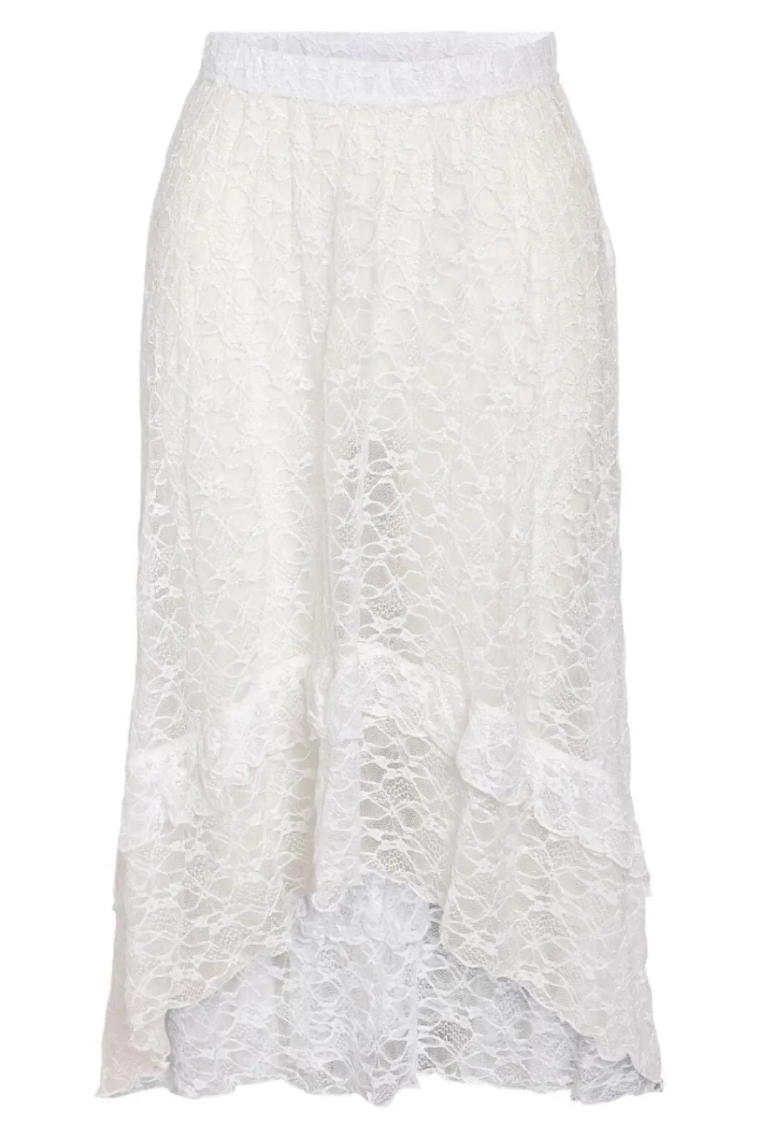 Noisy May Nmlacey Nw Midi Skirt 4755476 Bright White