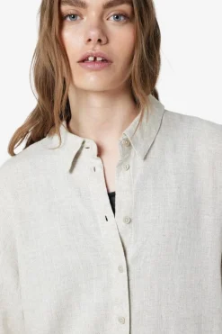 Sale Noisy May Nmleilani L/S Loose Shirt 4260401 Natural