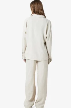 Sale Noisy May Nmleilani L/S Loose Shirt 4260401 Natural