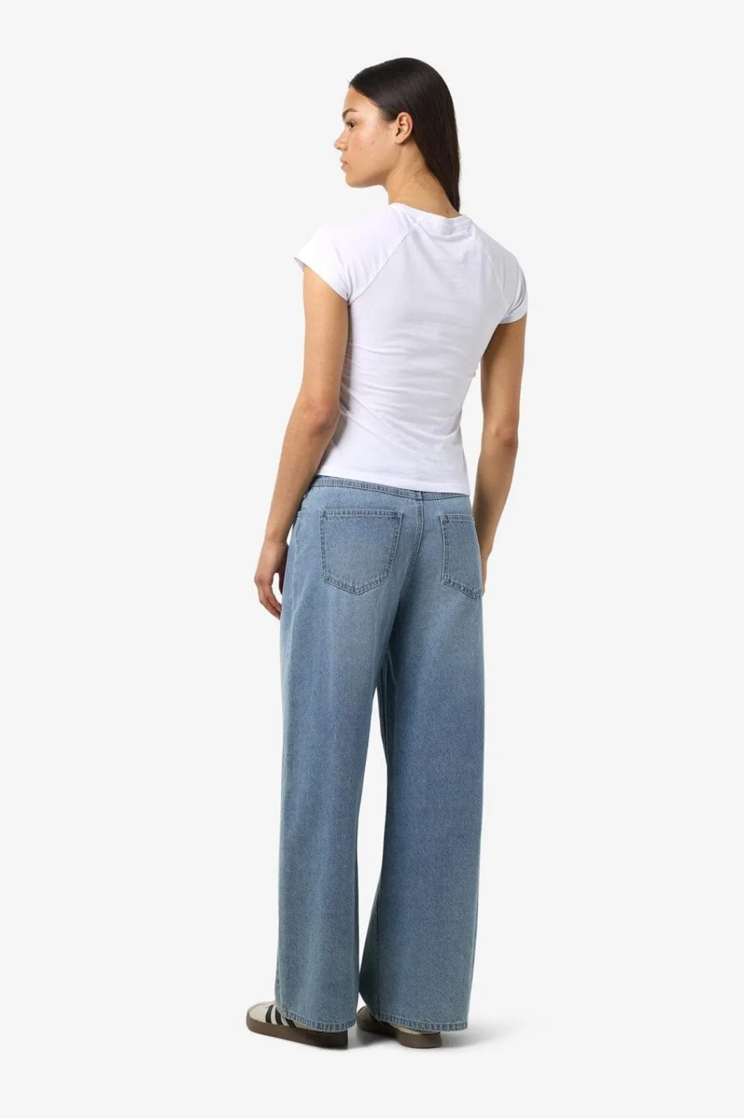 Clearance Noisy May Nmmaisy Nw Belt Loose Jeans Bs031Lb 4881296 Light Blue Denim