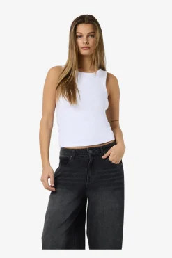 Noisy May Nmmaya S/L Regular Tank Top 4698569 Bright White