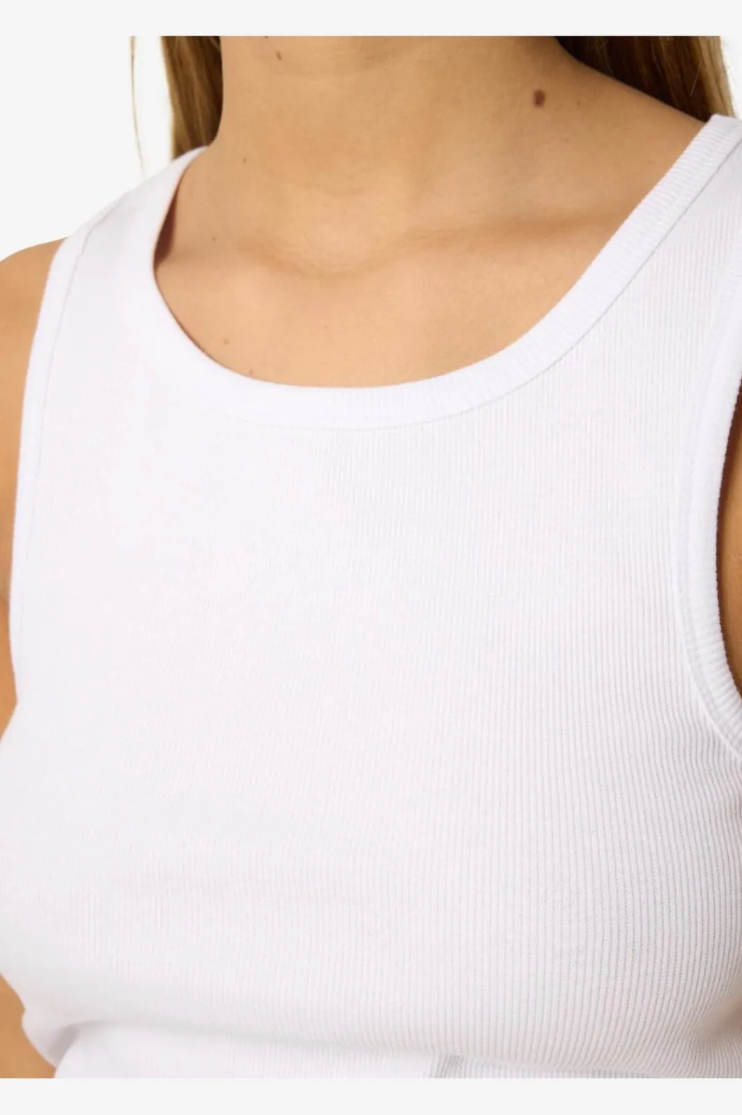 Noisy May Nmmaya S/L Regular Tank Top 4698569 Bright White