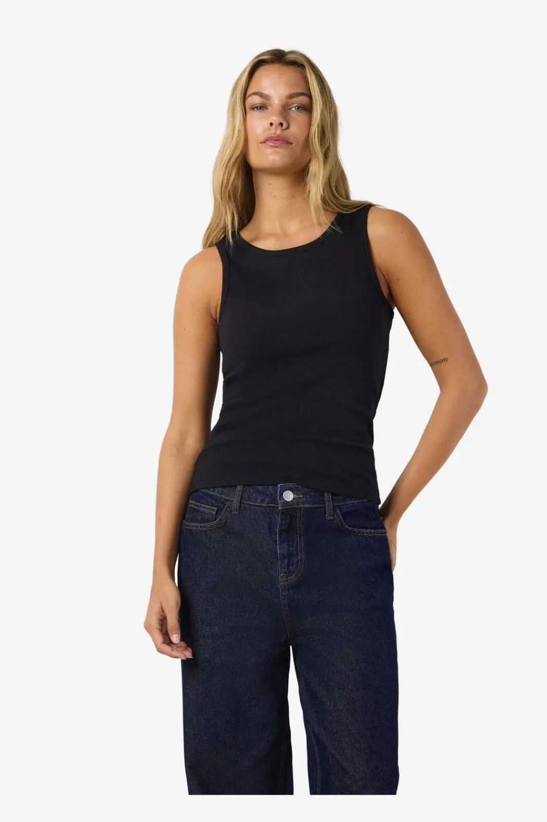 Online Noisy May Nmmaya S/L Regular Tank Top 4698568 Black