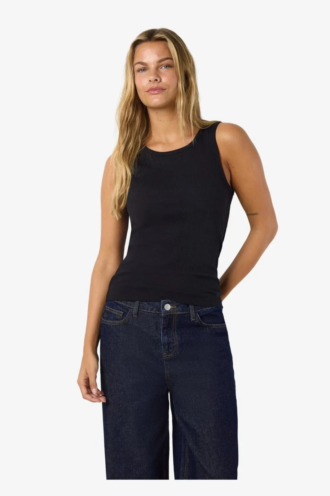 Online Noisy May Nmmaya S/L Regular Tank Top 4698568 Black