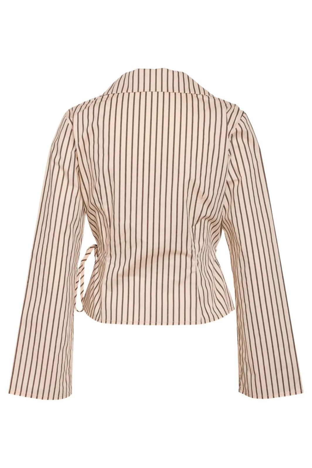 Best Noisy May Nmmette L/S Wrap Top 4998052 Birch Chocolate Brown