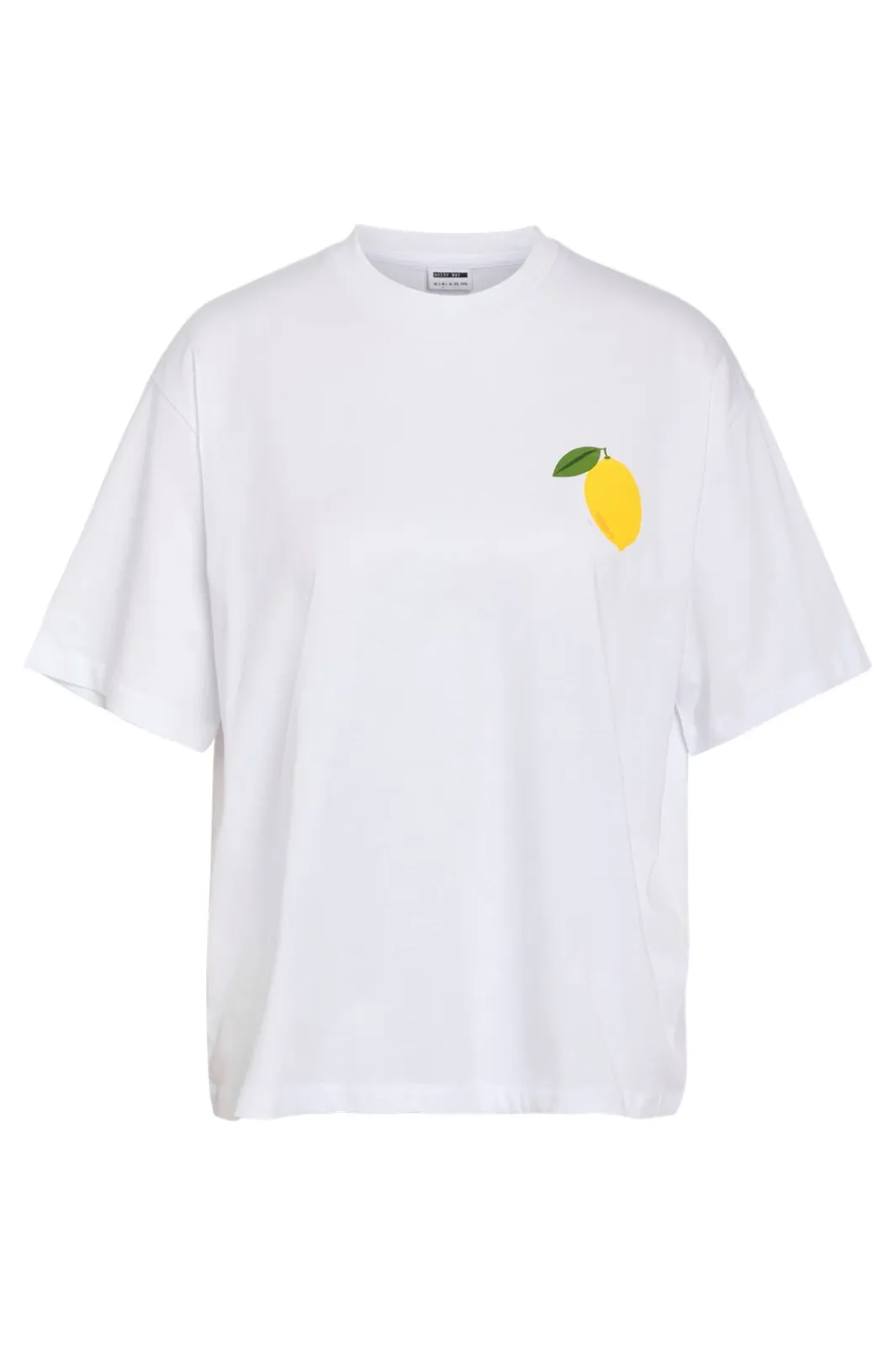 Outlet Noisy May Nmmillie S/S Lemon T-Shirt 4881025 Bright White Lemon Bag