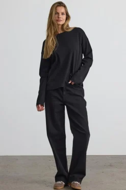New Noisy May Nmmocca L/S Regular Fit Top Fwd 4793254 Black