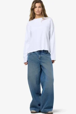 Best Noisy May Nmmocca L/S Regular Fit Top Fwd 4793255 Bright White