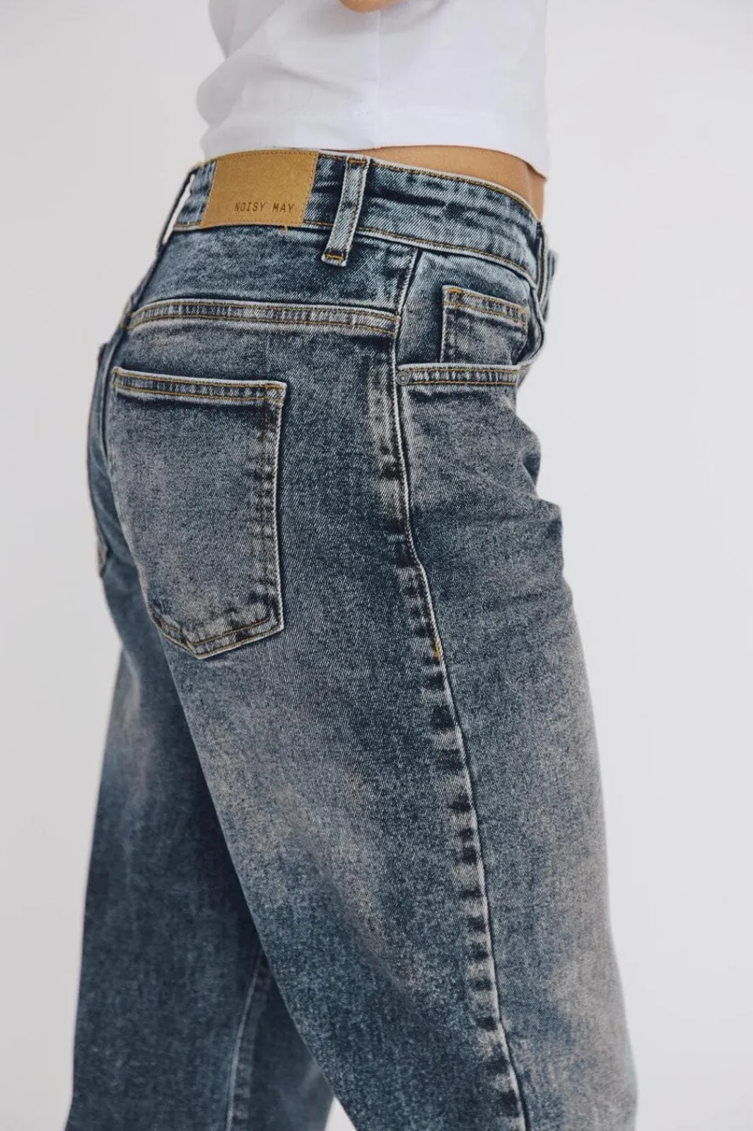 New Noisy May Nmmonica Straight Jean Az221Db 4920806 Dark Blue Denim